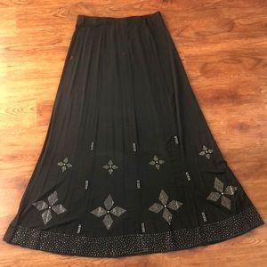 Long skirt with Crystal Embellishments